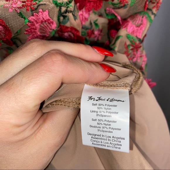 For Love & Lemons Amelia Floral Strapless Mini Dress - Picture 8 of 13